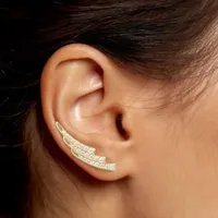 Mixit Hypoallergenic Cubic Zirconia Wing Ear Climbers