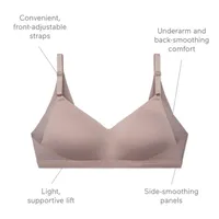 Warners® No Side Effects® Underarm and Back-Smoothing Comfort Wireless Lift T-Shirt Bra RN2231A