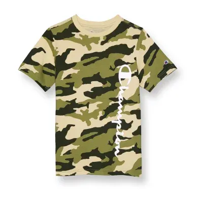 Champion Big Boys Crew Neck Short Sleeve Graphic T-Shirt