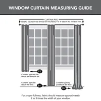 Archaeo Pax Light-Filtering Grommet Top Single Curtain Panel