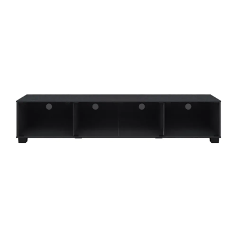 Bromley 4 Shelf Wood and Glass TV Stand