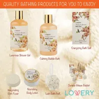 Lovery Honey & Almond Home Bath Gift Set - 7pc Handmade Spa Kit