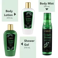 Lovery Eucalyptus Spearmint Travel Set - 3pc Bath And Body Kit