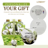 Lovery Magnolia And Tuberose Spa Gift Basket - 11pc Bath Set