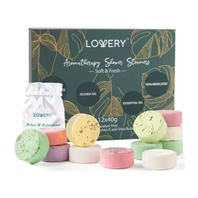 Lovery Shower Steamers Vaporizing Set -14pc Aromatherapy Shower Fizzies