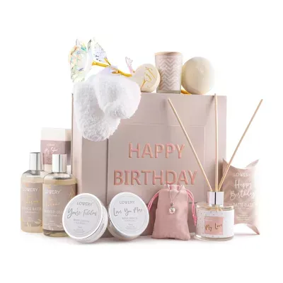 Lovery Luxe Birthday Gift Basket - 20pc Bath And Spa Gift Set