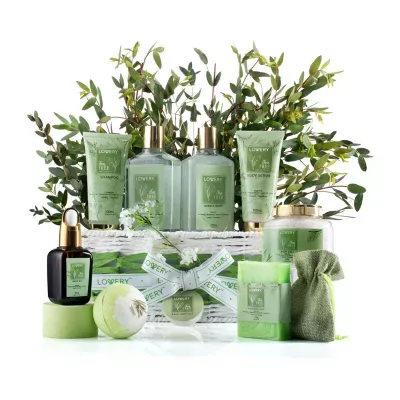 Lovery Tea Tree Home Bath Set - 15pc Aromatherapy Gift