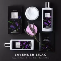 Lovery Lavender Body Care Gift Set - 8pc Handmade Spa Kit