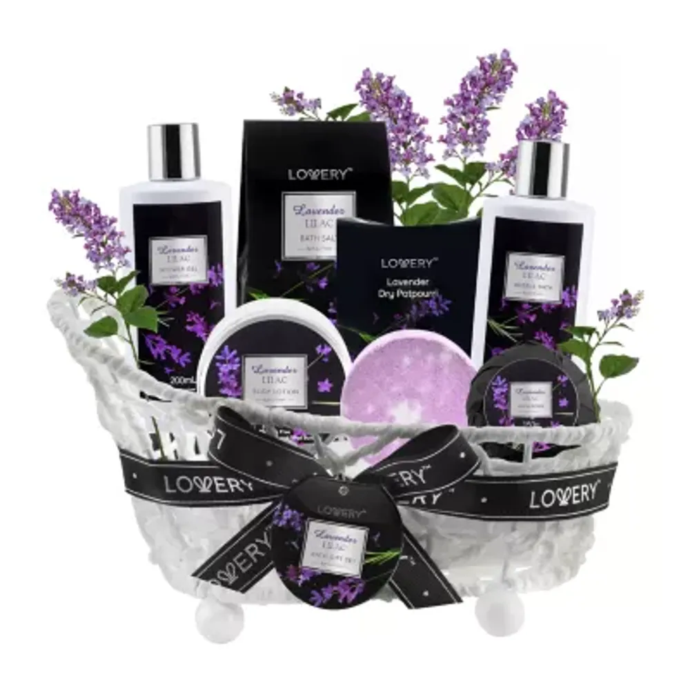 Lovery Lavender Body Care Gift Set - 8pc Handmade Spa Kit