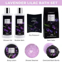 Lovery Lavender Body Care Gift Set - 8pc Handmade Spa Kit