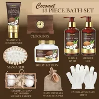 Lovery Vintage Style Coconut Home Bath Gift Set - 13pc Body Care