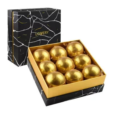 Lovery 24k Gold Bath Bombs Gift Set - 9pc Marble Spa Bubble Bombs