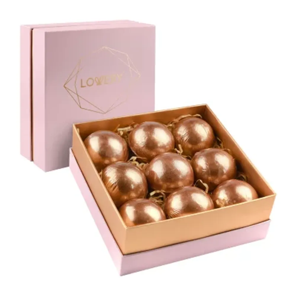 Lovery Rose Gold Marble Bath Bombs - 9pc Bubble Bombs Set