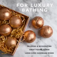 Lovery Rose Gold Marble Bath Bombs - 9pc Bubble Bombs Set