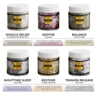 Lovery Luxe Epsom Bath Salts Gift Set - 8pc Relaxing Spa Salts With Essential Oils