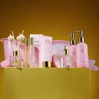 Lovery Luxe Pink Rose Bath And Body Set - 18pc Spa Kit