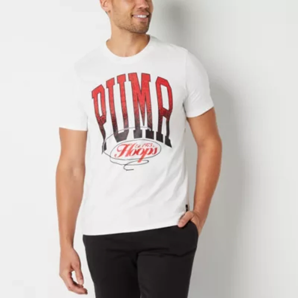 PUMA Mens Crew Neck Short Sleeve Graphic T-Shirt