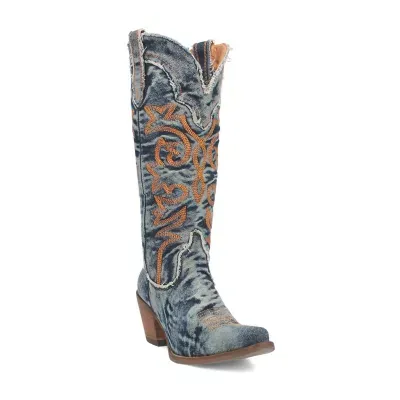 Dingo Womens Texas Tornado Stacked Heel Cowboy Boots