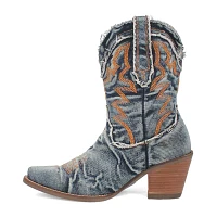 Dingo Womens Y'All Need Dolly Stacked Heel Cowboy Boots