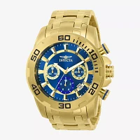 Invicta Mens Gold Tone Stainless Steel Bracelet Watch 22321