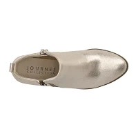 Journee Collection Womens Rebel Booties Block Heel