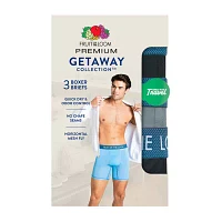 Fruit of the Loom Getaway Mens 3 Pack Boxer Briefs