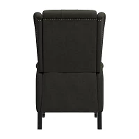 ProLounger Pesci Wingback Button-Tufted Push Back Recliner in Velvet with Nailhead Trim