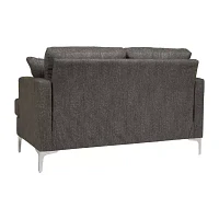 Signature Design by Ashley® Arcola Living Room Collection Pad-Arm Upholstered Loveseat