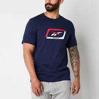 Reebok Mens Crew Neck Short Sleeve Graphic T-Shirt