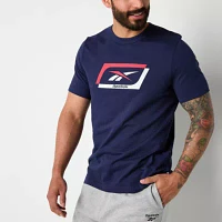 Reebok Mens Crew Neck Short Sleeve Graphic T-Shirt