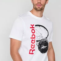 Reebok Mens Crew Neck Short Sleeve Graphic T-Shirt