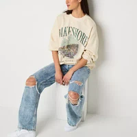 Arizona Juniors Womens Crew Neck Long Sleeve Sweatshirt