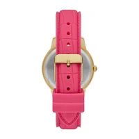 Womens Crystal Accent Pink 6-pc. Watch Boxed Set Fmdjset726