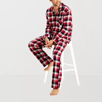 Hanes Mens Tall Pajama + Robe Sets 2-pc. Long Sleeve