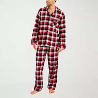 Hanes Mens Tall Pajama + Robe Sets 2-pc. Long Sleeve
