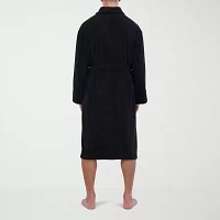 Hanes Mens Fleece Long Sleeve Knee Length Robe