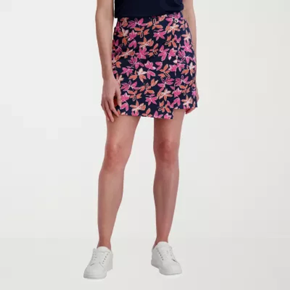 Stella Parker Womens Mid Rise Wrap Skirt