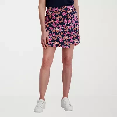 Stella Parker Womens Mid Rise Wrap Skirt