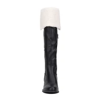 New York & Company Womens Devi Block Heel Over the Knee Boots