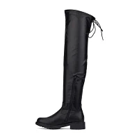 New York & Company Womens Ulla Flat Heel Over the Knee Boots