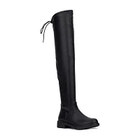 New York & Company Womens Ulla Flat Heel Over the Knee Boots