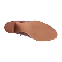 New York & Company Womens Jadyn Stacked Heel Booties
