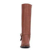 New York & Company Womens Eleanor Block Heel Riding Boots