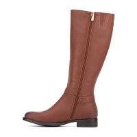 New York & Company Womens Eleanor Block Heel Riding Boots