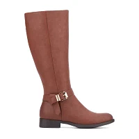 New York & Company Womens Eleanor Block Heel Riding Boots