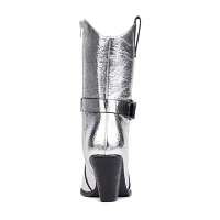 New York & Company Womens Wesley Stacked Heel Booties