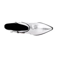 New York & Company Womens Wesley Stacked Heel Booties