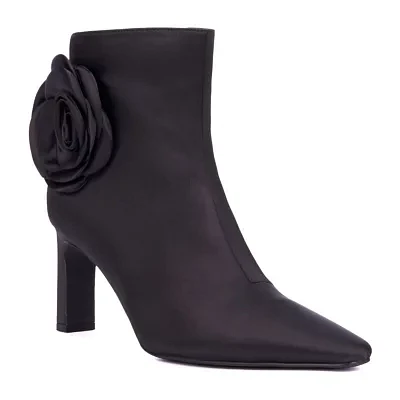 New York & Company Womens Mckenna Block Heel Dress Boots