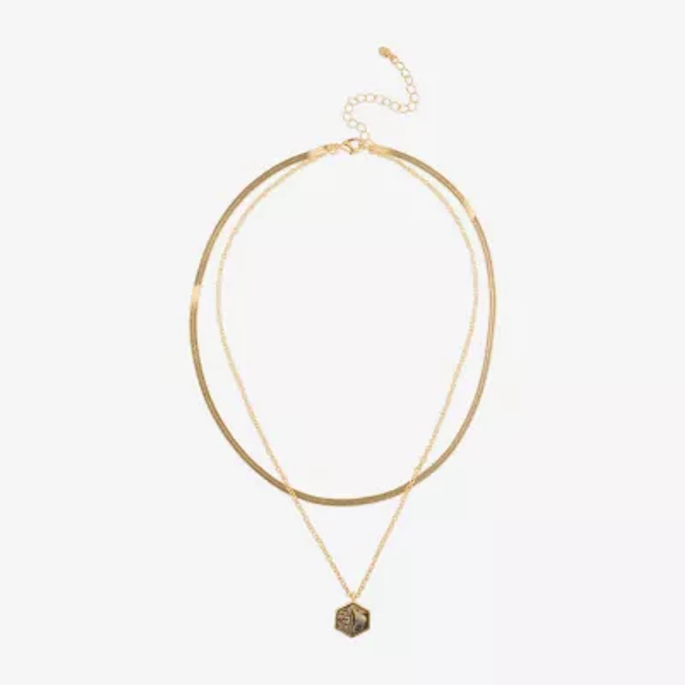 Bijoux Bar Delicates Gold Tone Strand Necklace