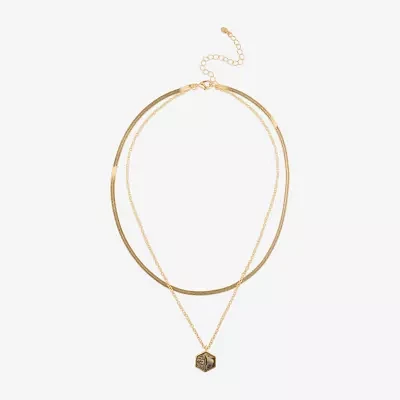 Bijoux Bar Delicates Gold Tone Strand Necklace